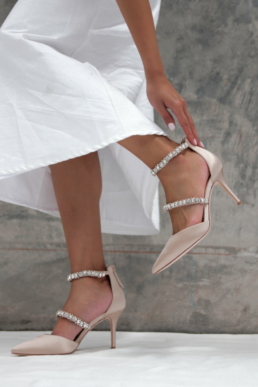 HARLO Australia Adelaide - Nude Point Toe Bridal Heel Nude