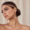 Lola Knight Lola Knight - Ada - Minimal Bridal Pearl Earrings - 18Ct Gold Earrings