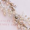 Windsor Bridal Carmella - Twin Row Mixed Bridal Hair Vine Silver