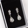 Windsor Bridal Bianca - Swarovski Crystal Pear Drop Bridal Earrings Earrings