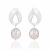 Lola Knight Lola Knight - Willow - Pearl Drop Wedding Earrings - Silver Silver