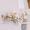 Windsor Bridal Leah - Dainty Pearl & Crystal Bridal Hair Clip Silver