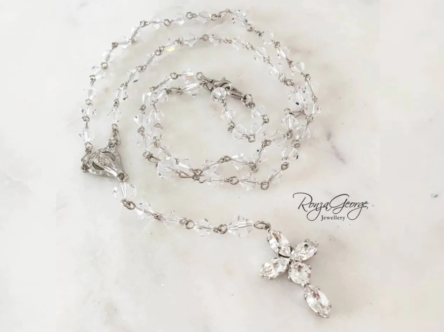 Ronza George Rosary - Swarovski Crystal Bridal Necklaces