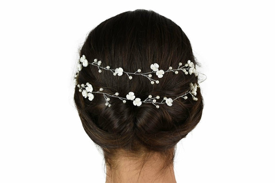 Windsor Bridal Rosie - Pearl Flower Bridal Hair Vine Floral