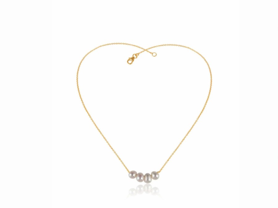 Lola Knight Lola Knight - Poppy - Pearl Necklace - Gold Bridal Necklaces