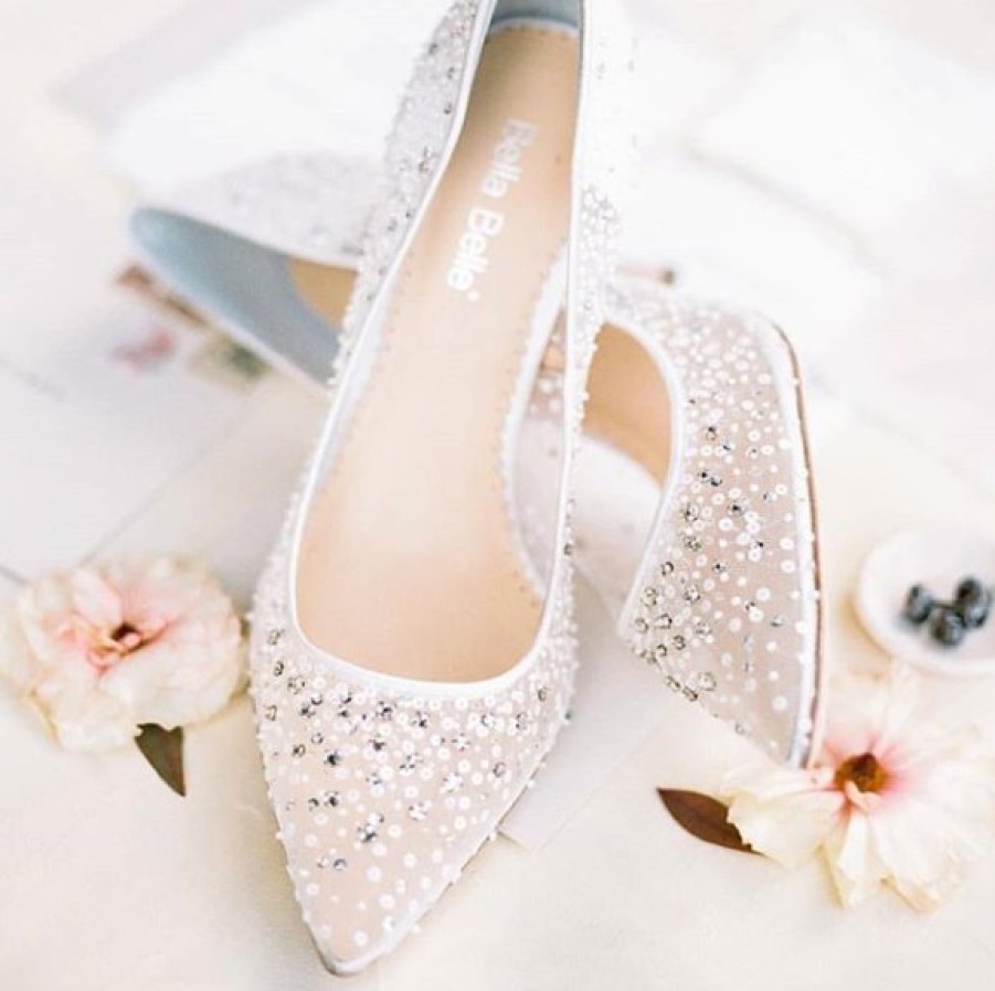 Bella Belle Elsa - Sequin Crystal Wedding Shoes High Heel