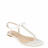 HARLO Australia Alexia - Honeymoon White Pearl Bridal Sandal Flats