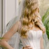 The White Collection Lulu Soft Tulle Pearl Veil Veils