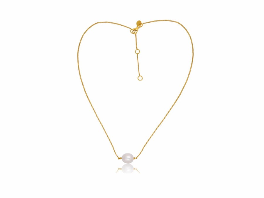 Lola Knight Lola Knight - Clara - Pearl Necklace - 18Ct Gold Bridal Necklaces