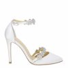 Bella Belle Olivia Heel - Ivory - Floral Crystal High Heel