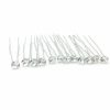 The White Collection Bridal Crystal Hair Pin Trio Silver