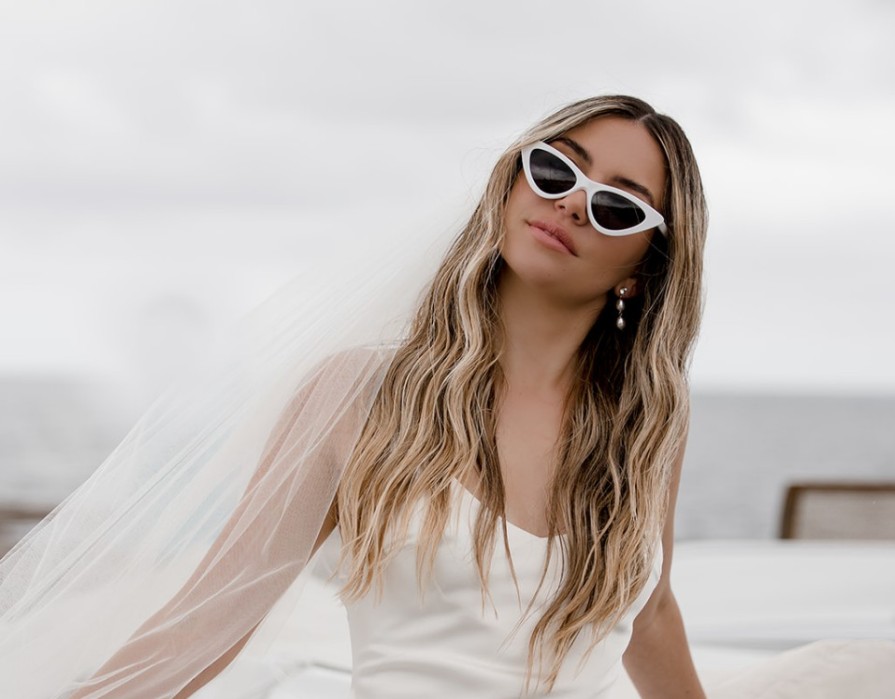 The White Collection Brittany - White Cat Eye Sunglasses Sunglasses