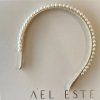 A'el Este A'El Este - Aubrey - Bridal Pearl Headband - Gold Gold