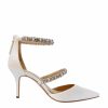 HARLO Australia Adelaide - White Point Toe Bridal Heel White