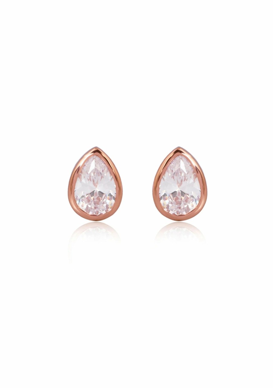 Lola Knight Lola Knight - Elise - Crystal Stud Earrings - Rose Gold Rose Gold