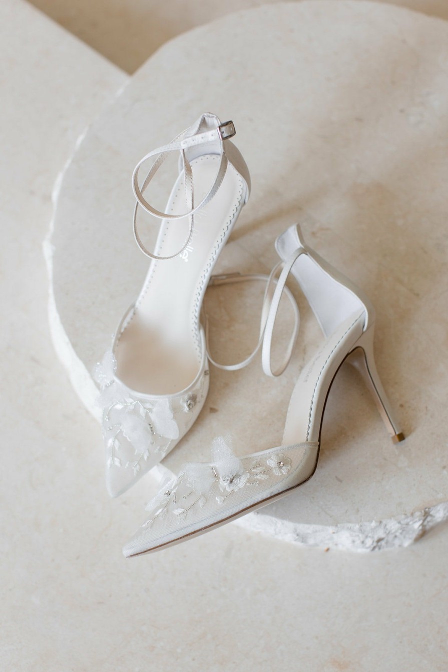 Bella Belle Eve - Ivory Butterfly Heels High Heel