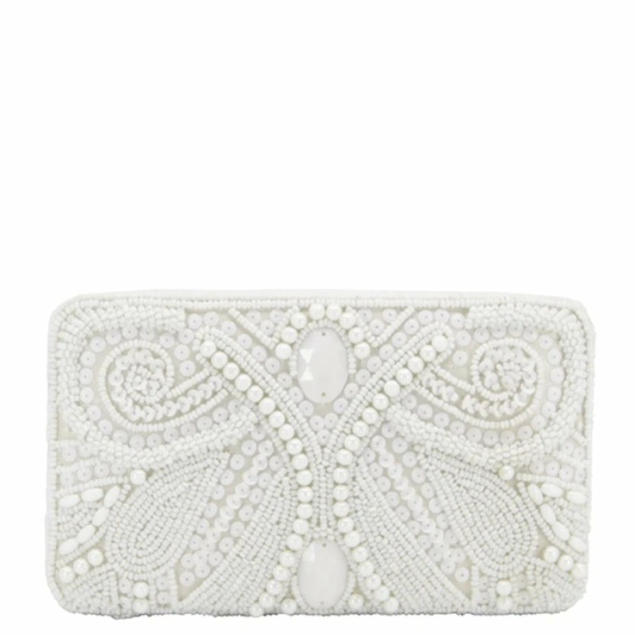 From St Xavier Tully - Frameless Beaded Lace Box Clutch Bridal Bags & Clutches