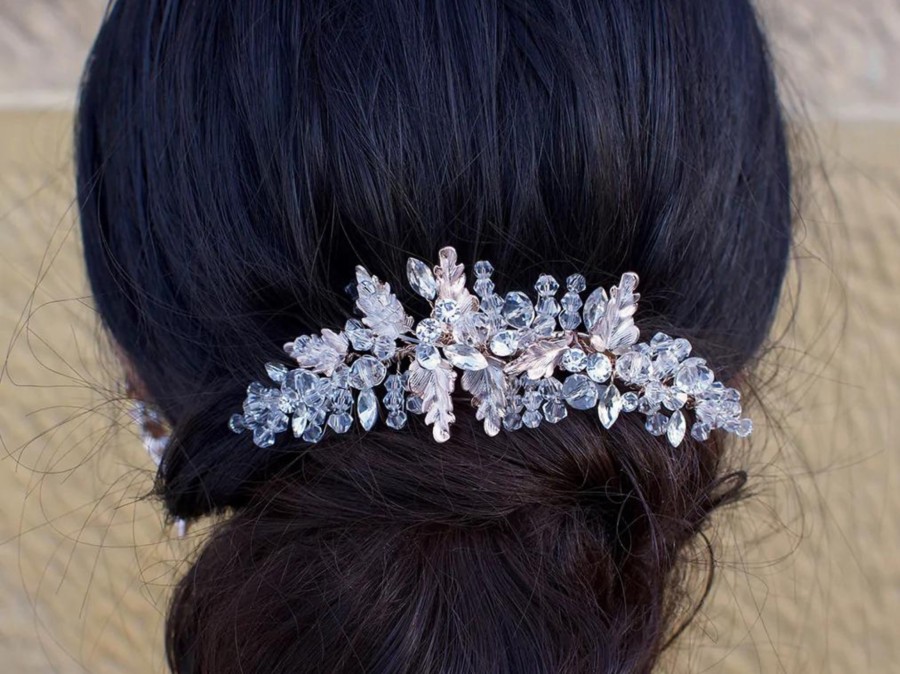 Windsor Bridal Gemma - Crystal Embellished Bridal Hair Clip Silver