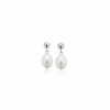 A'el Este A'El Este - Joya - Bridal Pearl Drop Earrings - Silver Earrings