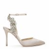 Badgley Mischka Blanca - Nude Closed Toe Bridal Heel Nude