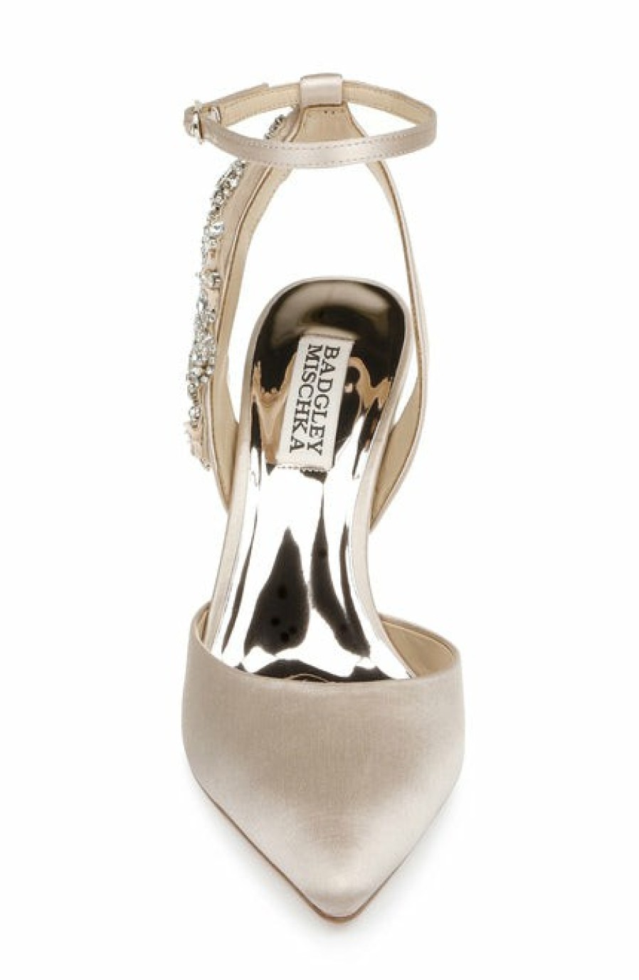 Badgley Mischka Blanca - Nude Closed Toe Bridal Heel Nude