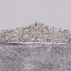 The White Collection Raquel - Intricate Crystal Bridal Crown Silver