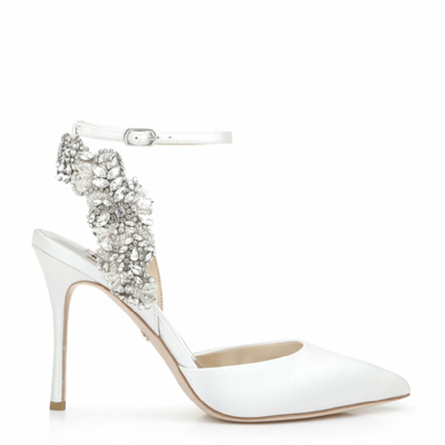 Badgley Mischka Blanca Bridal Heel - White High Heel