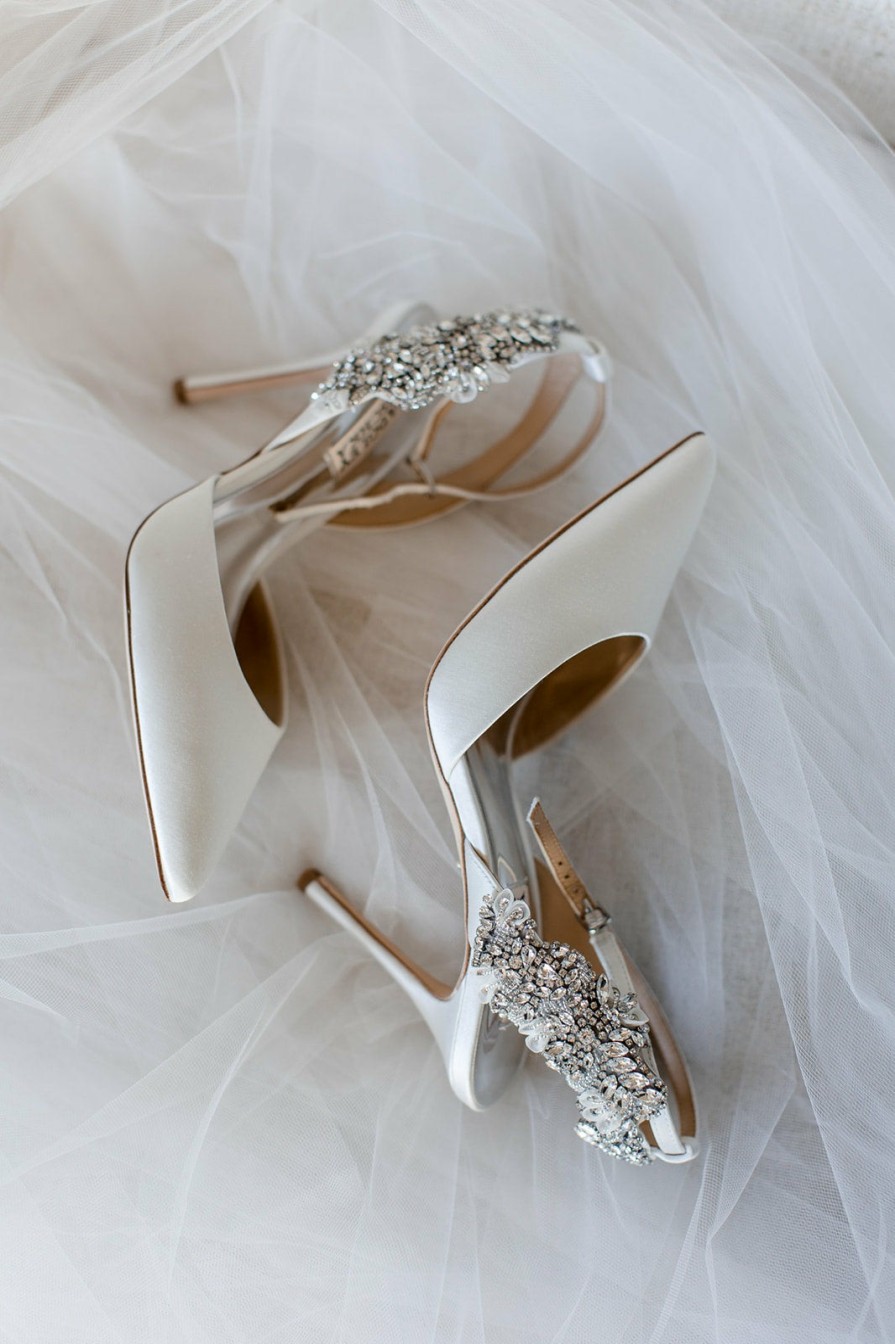 Badgley Mischka Blanca Bridal Heel - White High Heel