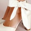 Charlotte Mills Silk Fabric Straps - Ivory High Heel