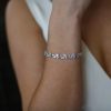 The White Collection Sabrina - Unique Crystal Bridal Bracelet Rose Gold