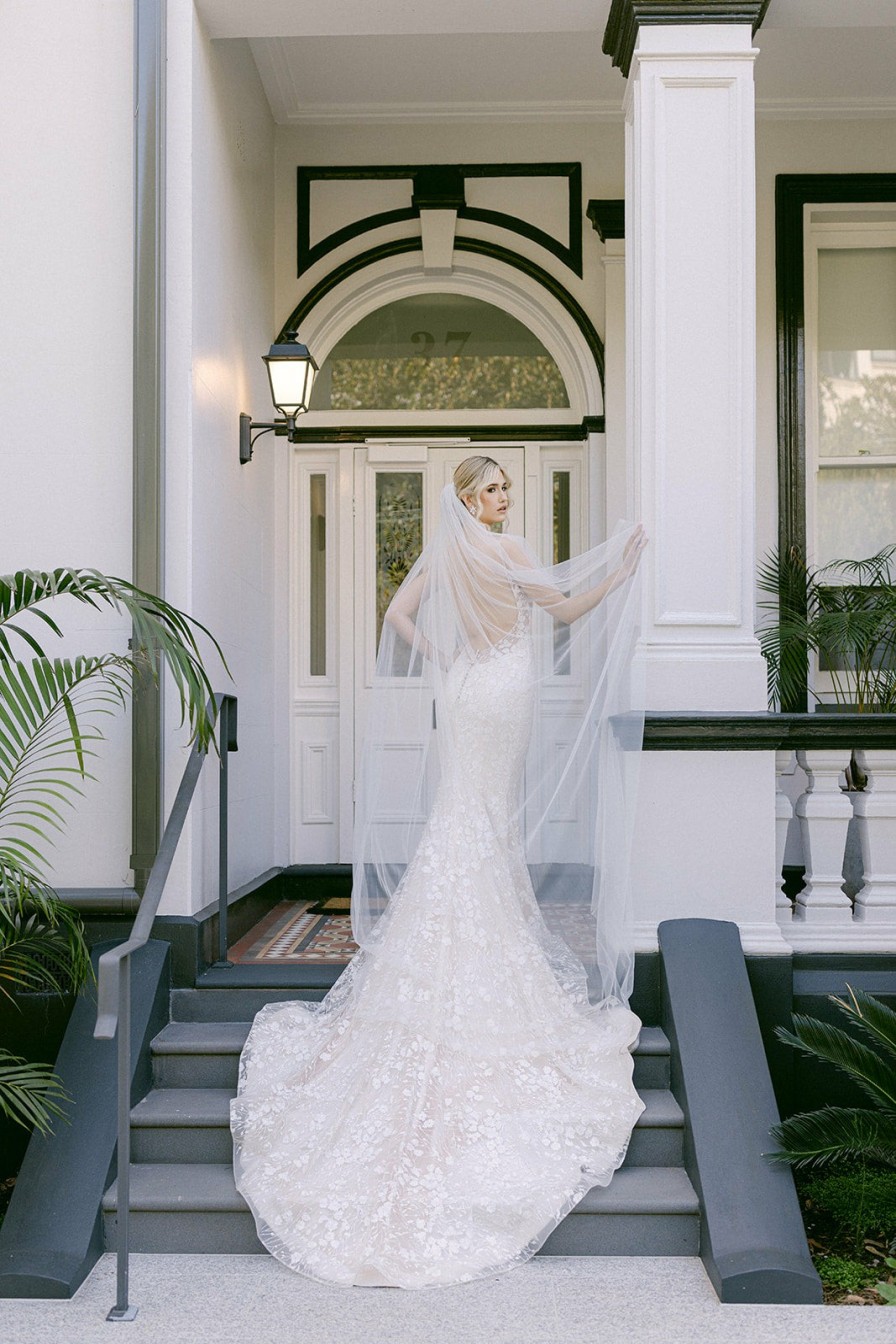 The White Collection Florence Italian Tulle Raw Edge Veil Veils