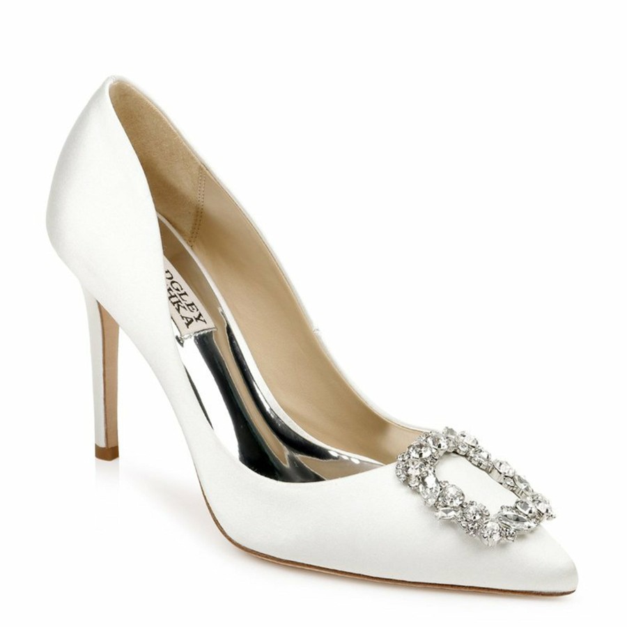 Badgley Mischka Cher - White High Heel