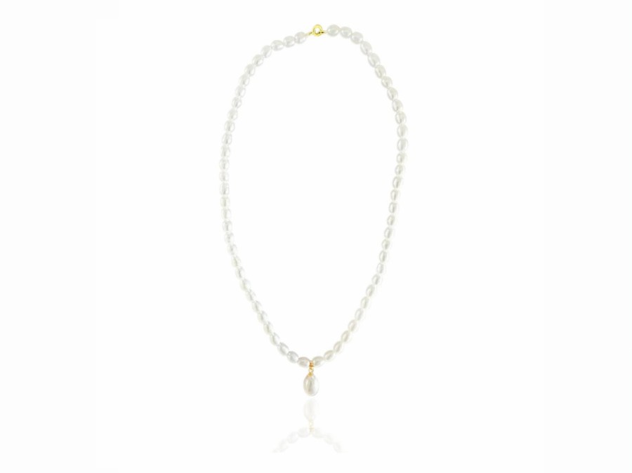 Lola Knight Lola Knight - Luca - Freshwater Pearl Necklace - Gold Gold