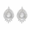 The White Collection Shyla - Statement Crystal Bridal Stud Earrings Earrings