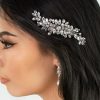 Windsor Bridal Celine - Luxurious Crystal Embellished Bridal Hair Clip Silver