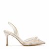 Bella Belle Libby - Ivory Nude Lace Floral Embroidered Bridal Heel High Heel