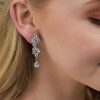 Windsor Bridal Clara - Crystal Cluster Drop Bridal Earrings Earrings