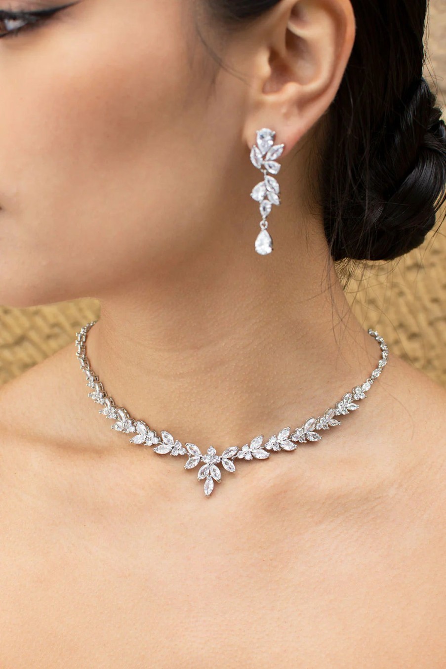 Windsor Bridal Courtney - Statement Crystal Bridal Necklace Bridal Necklaces