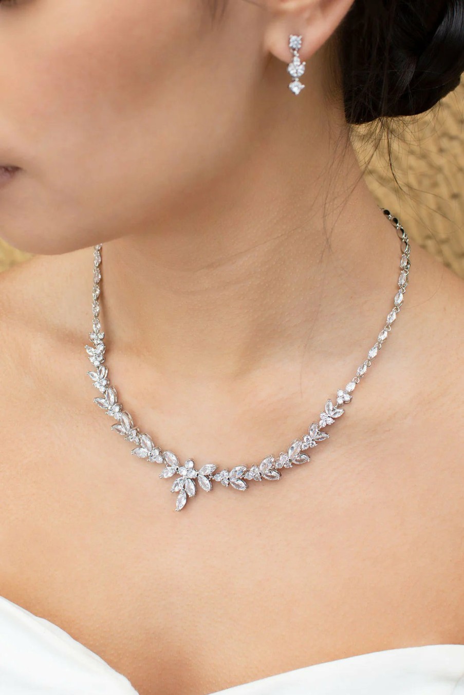 Windsor Bridal Courtney - Statement Crystal Bridal Necklace Bridal Necklaces