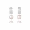 Lola Knight Lola Knight - Mabel - Pearl Drop Earrings - Silver Earrings