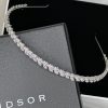 Windsor Bridal Bella Single - Single Row Marquise Crystal Bridal Headband Silver