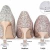 The White Collection Clear Heel Stoppers - Prevent Your Heels From Sinking Into Grass And Mud Shoe Care